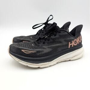 Hoka One One Clifton 9 Running Shoes Sneakers Women's Black Size US8.5B EU40 2/3